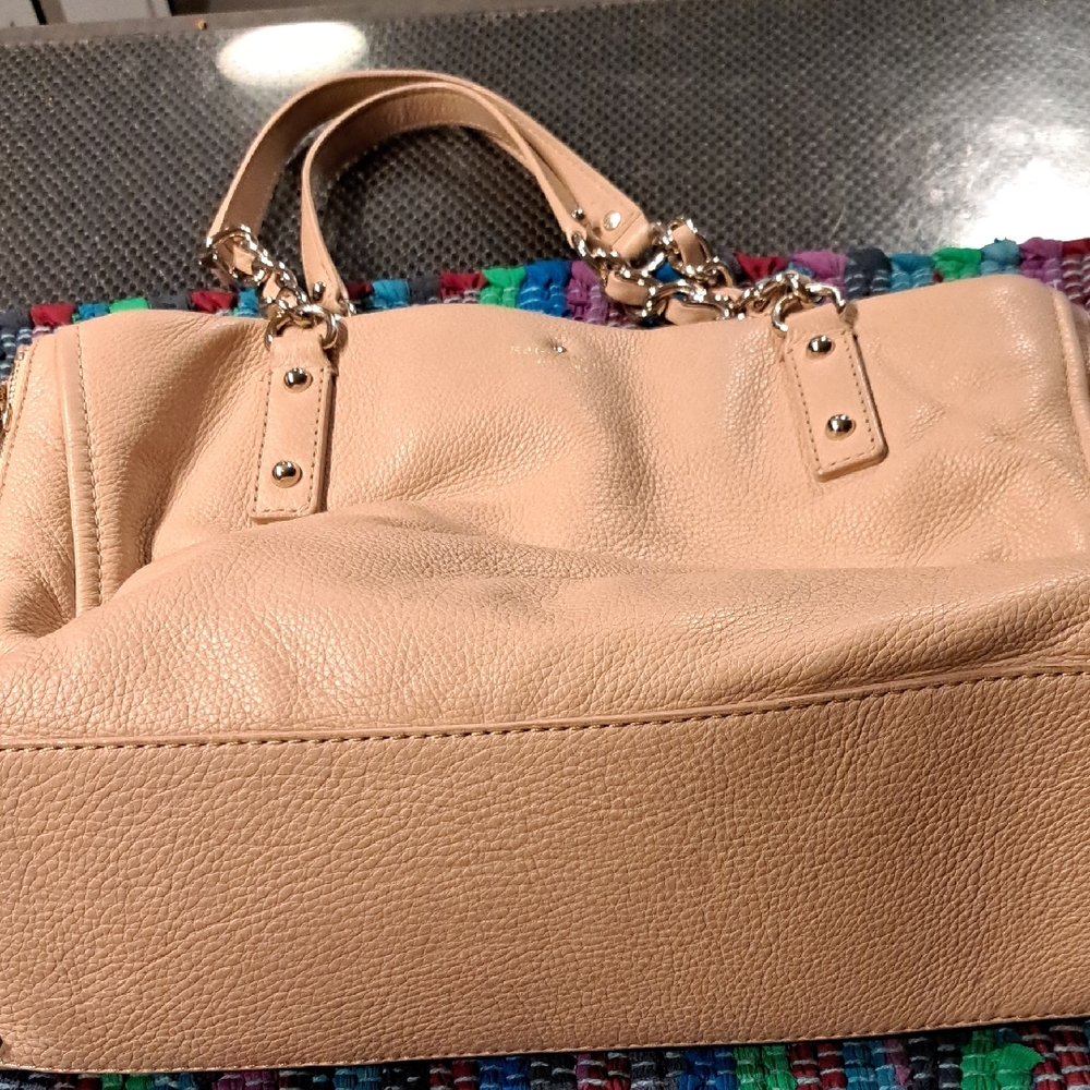 Kate Spade Beige Leather Shoulder Bag